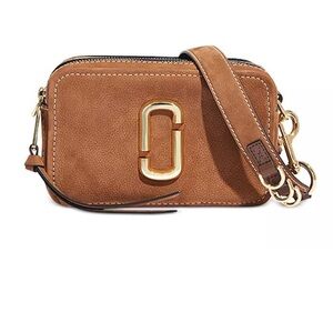 Marc Jacobs Tan Crossbody Bag with Gold Accents